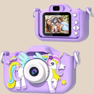 Unicorn Camera voor Kinderen met HD Foto's en Video's, 32GB SD-kaart en Oplaadbare Batterij - Creatief Avontuur 0